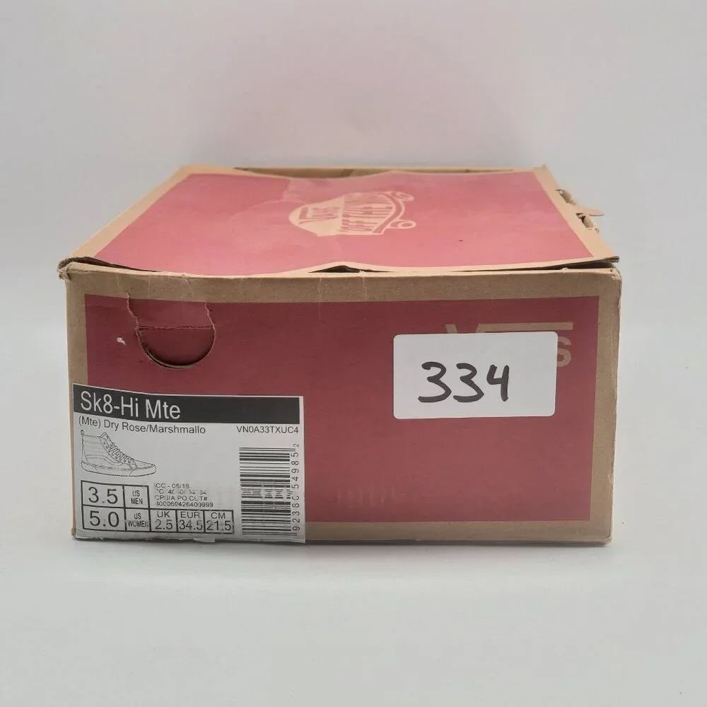 Vans Sk8-Hi Mte Suede Sneaker Shoes In Dry Rose Womens‎ Size 5